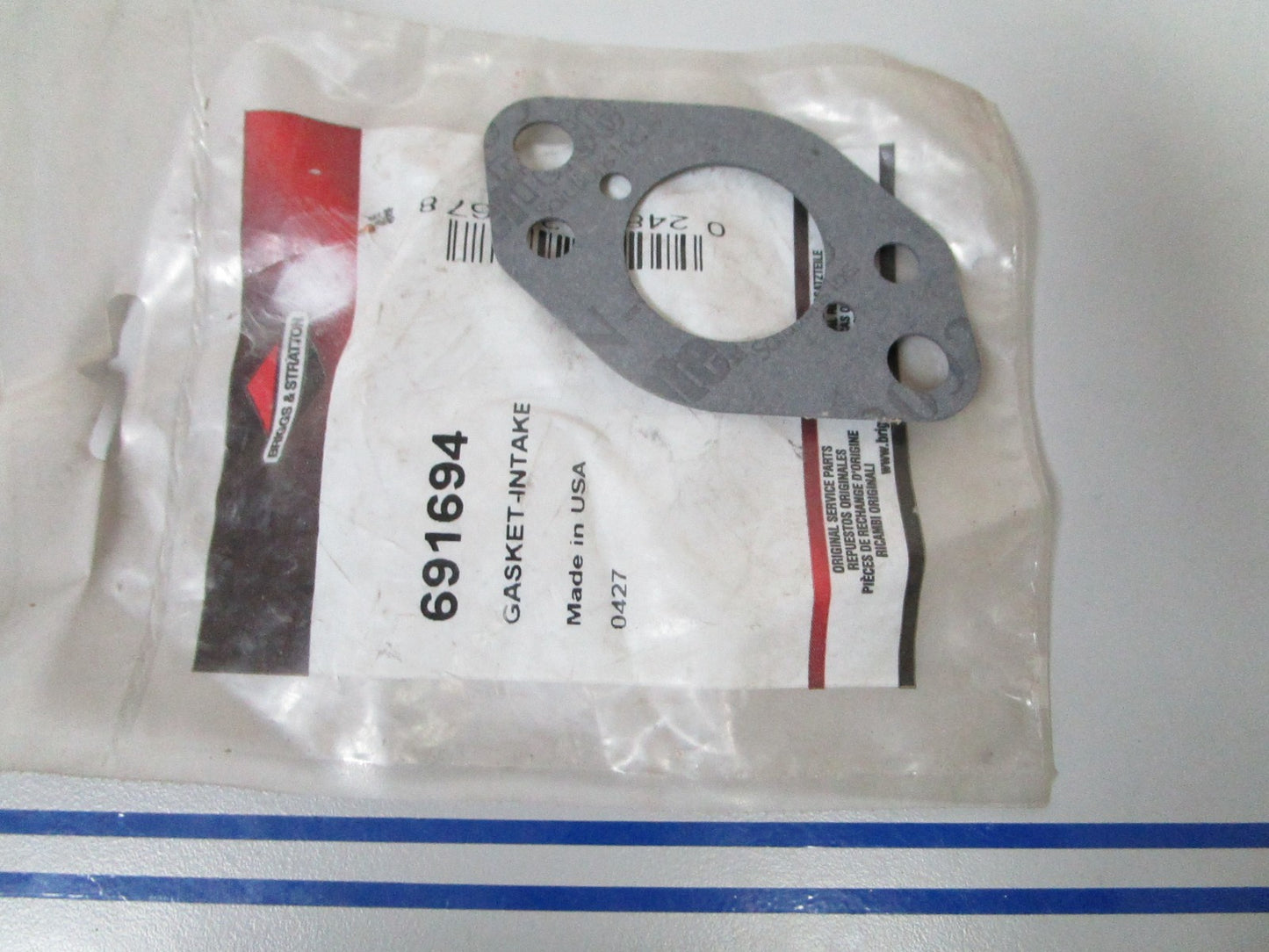 NEW OEM 691694 Briggs & Stratton Intake Gasket 0810