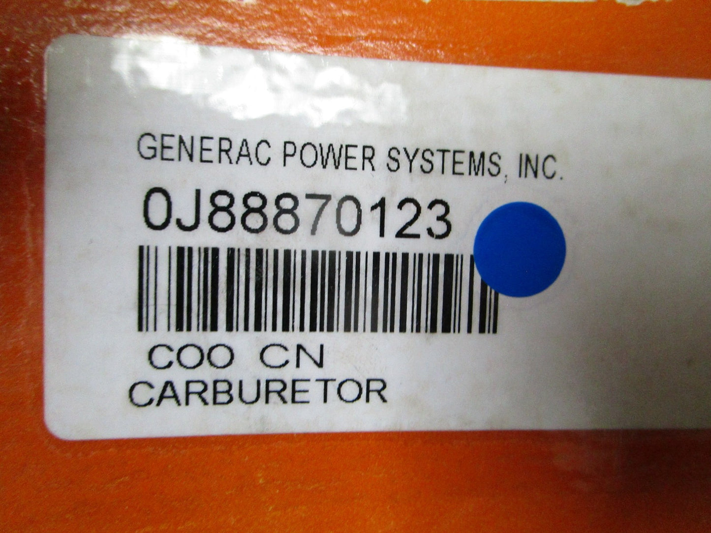NEW OEM 0J88870123 Generac Carburetor 0720