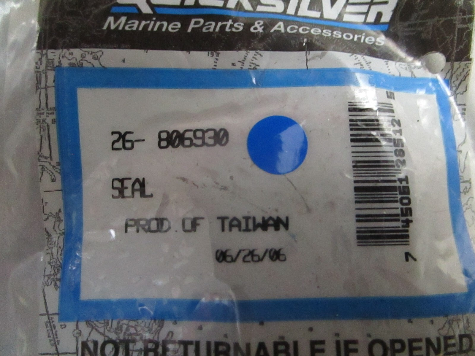 *NEW OEM* 0810 Mercury Quicksilver Seal 26-806930