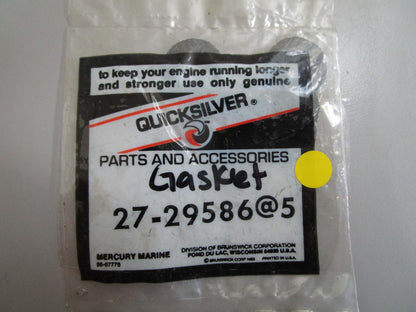 *NEW OEM* (LOT OF 5) 0810 Mercury Quicksilver Gasket 27-29586