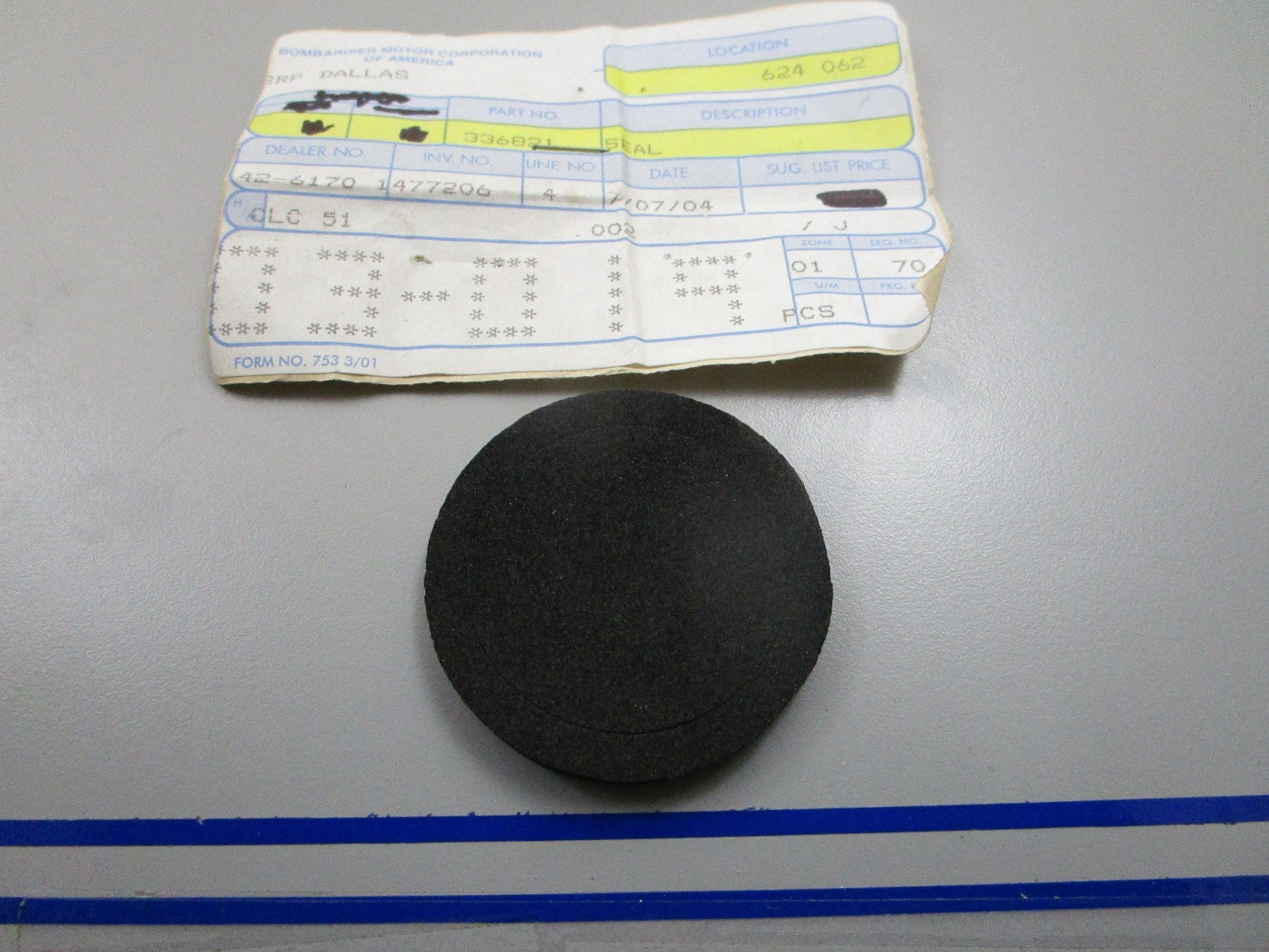 *NEW OEM* 0810 OMC Johnson Evinrude Seal 336821 0336821