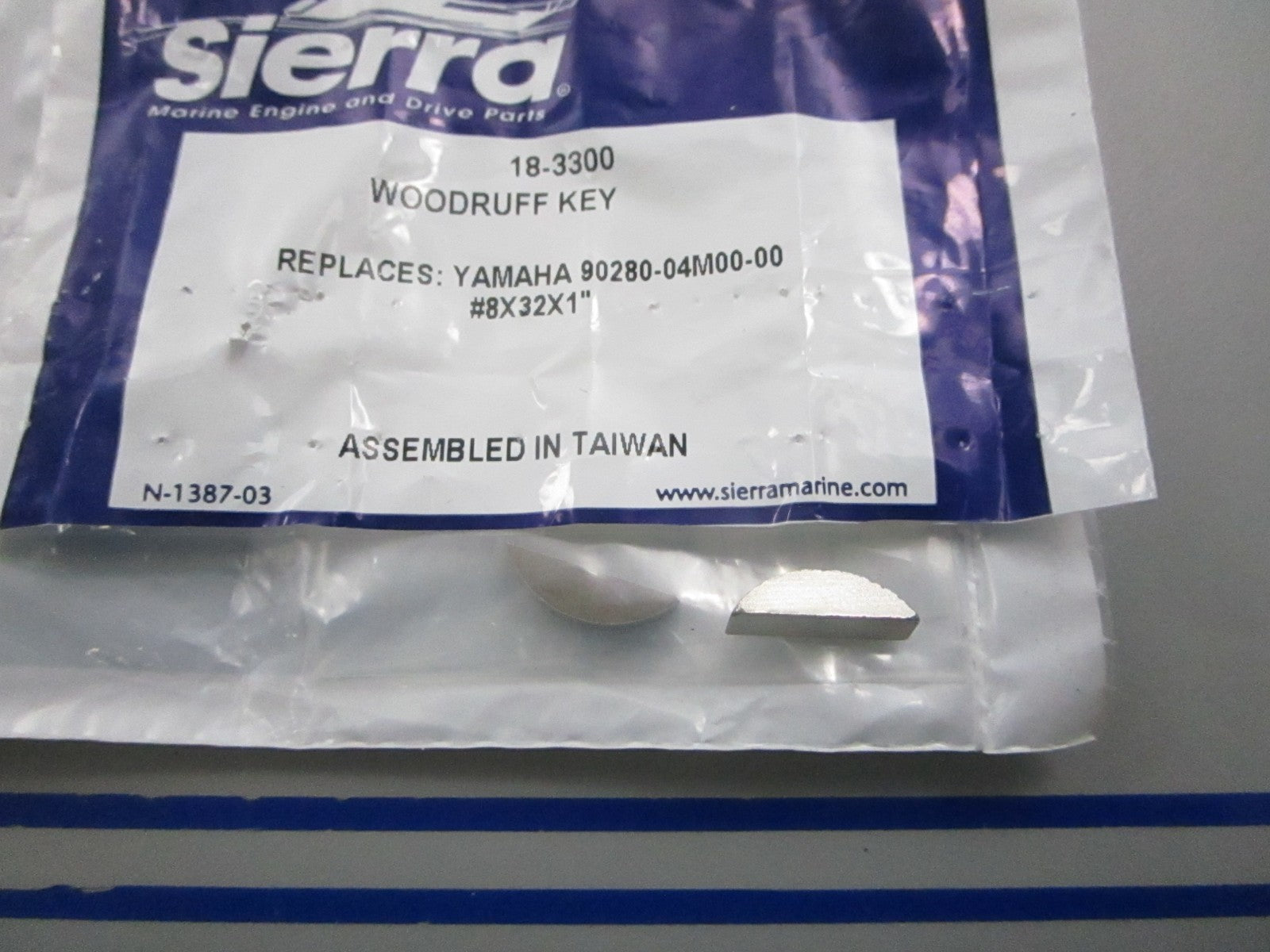 NEW (LOT OF 2) 18-3300 Replaces: Yamaha 90280-04M00-00 Sierra Woodruff Key 0810