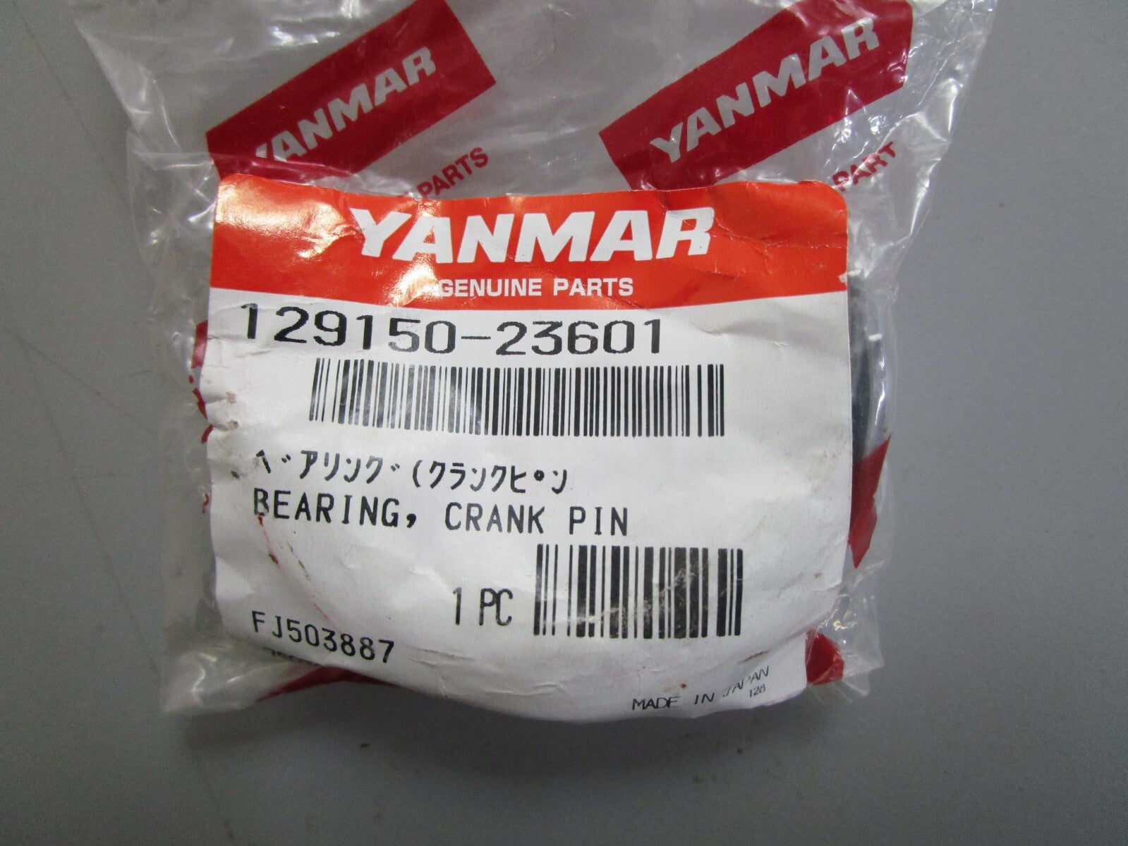 *NEW OEM* 0820 Yanmar Crank Pin Bearing 129150-23601