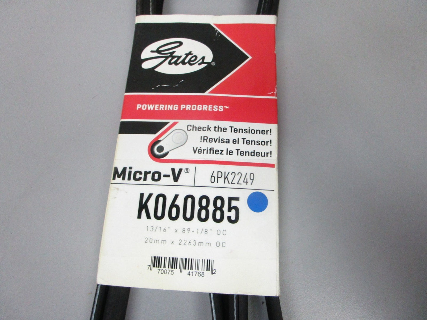 NEW K060885 Gates Micro-V 13/16" x 89 ⅛" Serpentine Belt 0720