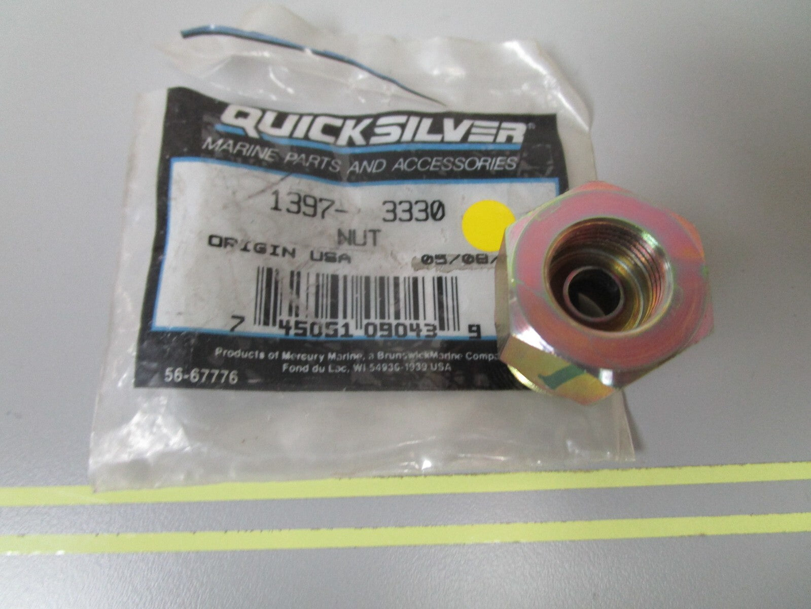 *NEW OEM* 0810 Mercury Quicksilver Nut 1397-3330