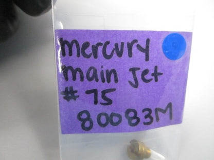 NEW OEM 80083M Mercury Quicksilver #75 Main Jet 0810
