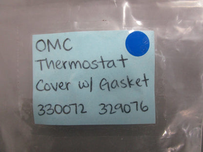*NEW OEM* 0820 OMC Johnson Evinrude Thermostat Cover w/ Gasket 330072 329076