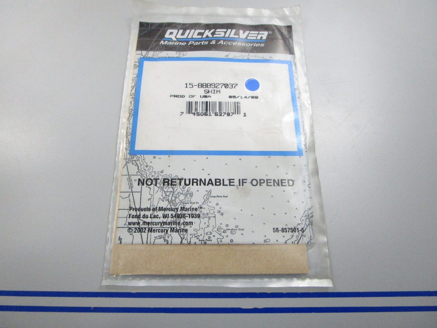 NEW OEM 15-888927037  Mercury Quicksilver Shim 0810