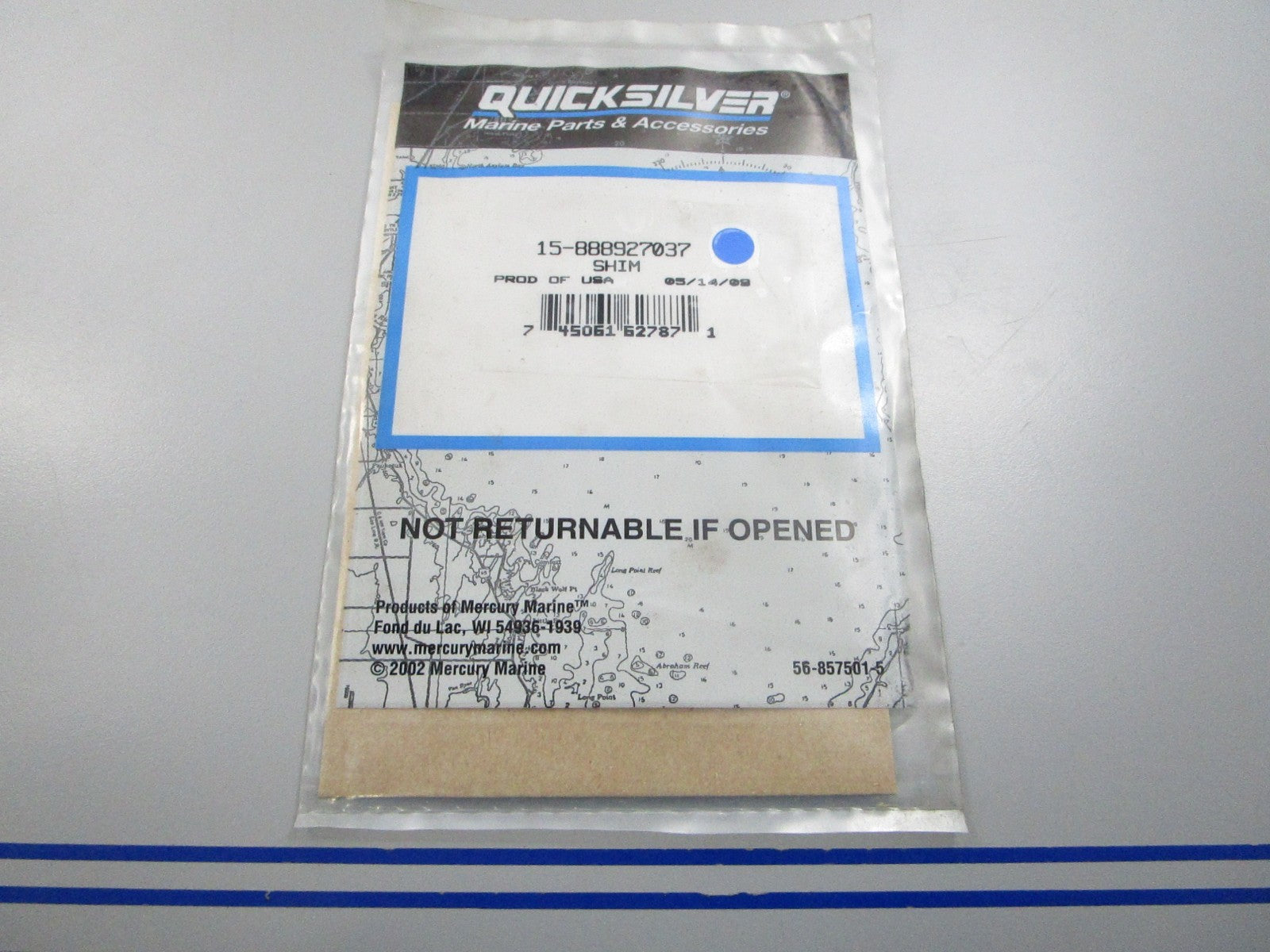 NEW OEM 15-888927037  Mercury Quicksilver Shim 0810