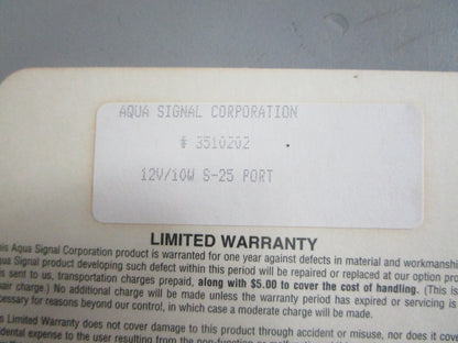 NEW OEM 3510202 Aqua Signal Series 25 12V Side Light 0820