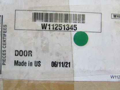 Whirlpool NEW OEM Dryer Door Rear Panel Hinge Assembly W11251345 Factory 0820
