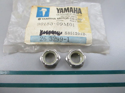 NEW OEM (LOT OF 2) 90185-09M01 Yamaha Self Locking Nut 0810