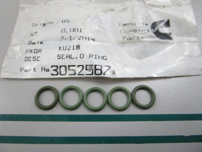 NEW OEM (LOT OF 5) 3052587 Cummins O-Ring 0810