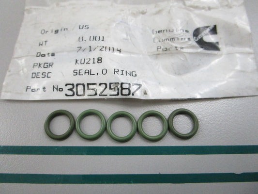 NEW OEM (LOT OF 5) 3052587 Cummins O-Ring 0810