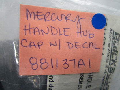NEW OEM Mercury Quicksilver 881137A1 Handle Hub Cap w/ Decal 0810