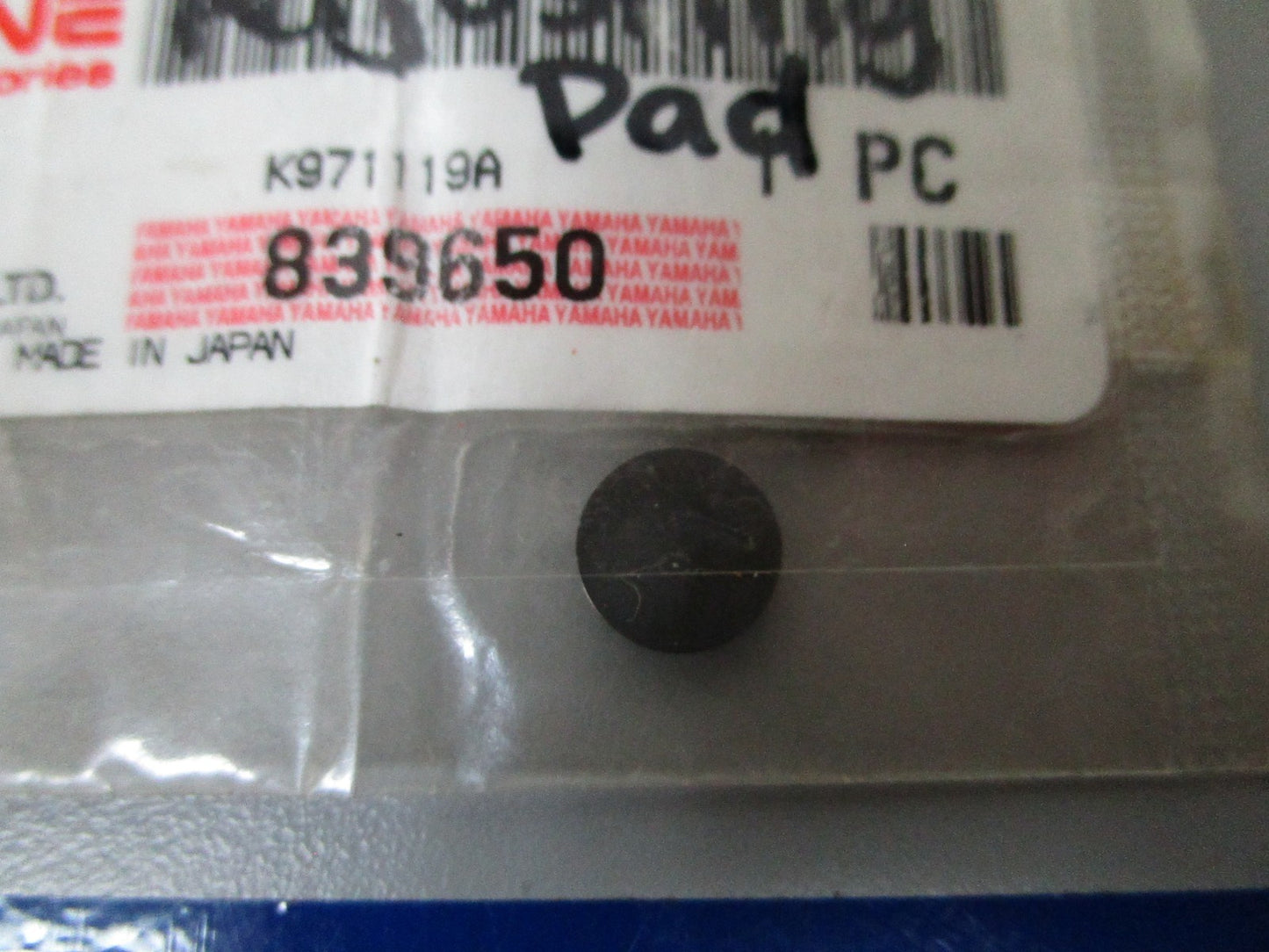 NEW OEM 3LD-12168-W1 Yamaha Adjusting Pad 0720