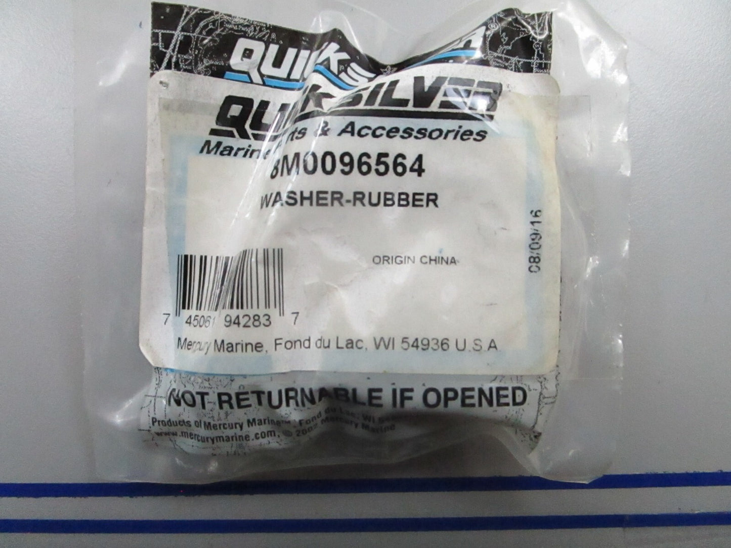*NEW OEM* 0810 Mercury Quicksilver Rubber Washer 10-8M0096564