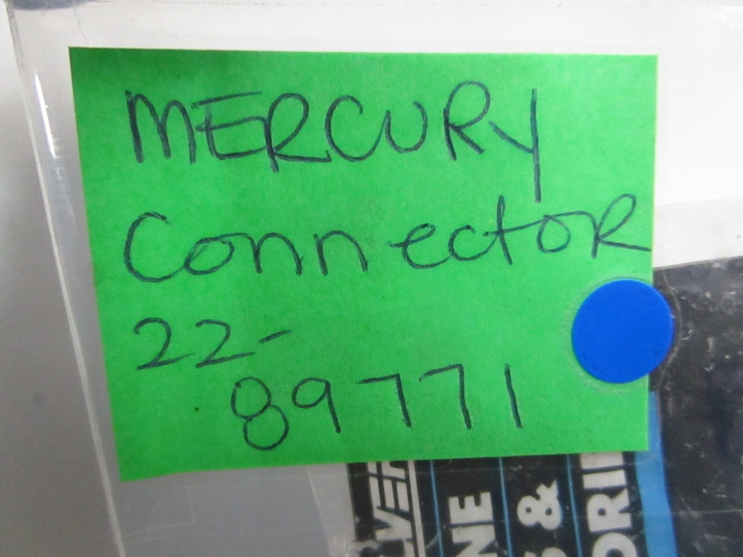 *NEW OEM* 0810 Mercury Quicksilver Connector 22-89771