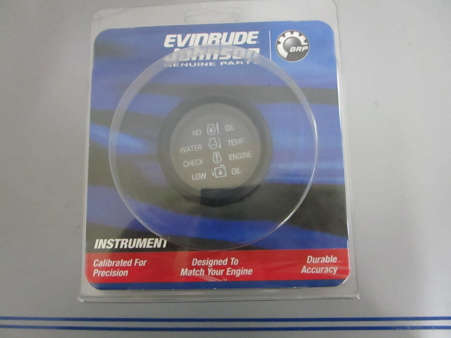 *NEW OEM* 0820 OMC Johnson Evinrude 2" System Check Zephyr Gauge Asy 764043
