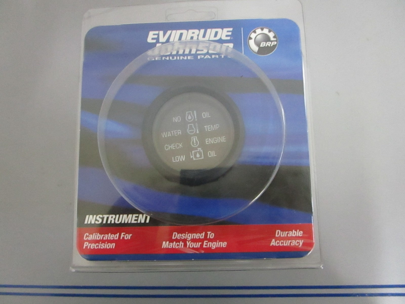 *NEW OEM* 0820 OMC Johnson Evinrude 2" System Check Zephyr Gauge Asy 764043