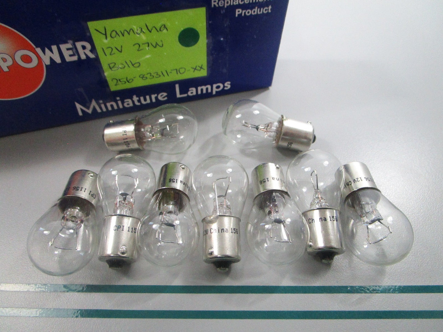 NEW OEM (LOT OF 9) 256-83311-70-XX Yamaha 12V 27W Bulb 0810