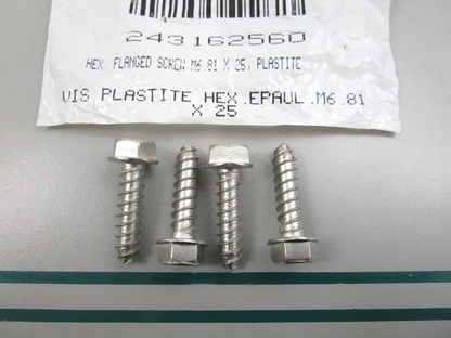 NEW (LOT OF 4) 243162560 Sea-Doo Hex. Flange Screw 0810