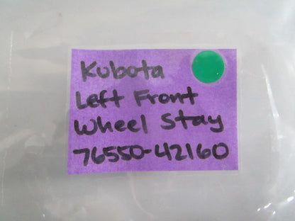 NEW OEM 76550-42160 Kubota Left Front Wheel Stay 0820