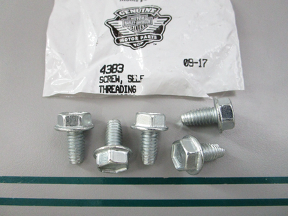 NEW OEM (LOT OF 5) 4383 Harley Davidson Self Screw 0810