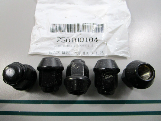 NEW OEM (LOT OF 5) 250100184 Can-Am Black Wheel Nut 0810