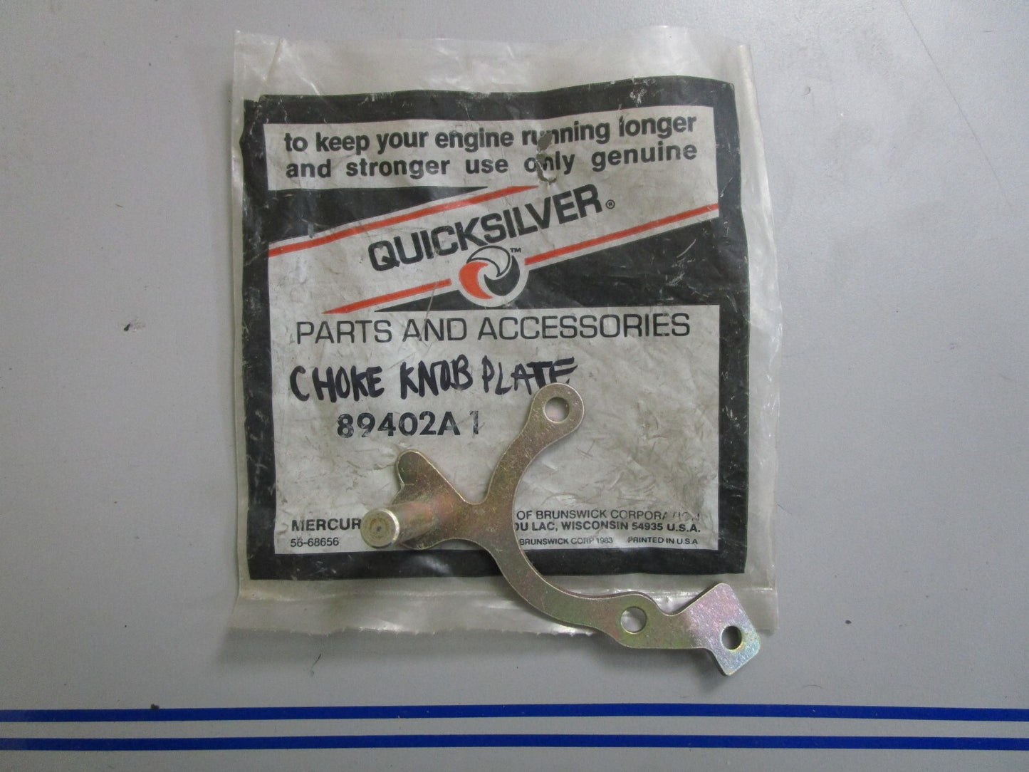 *NEW OEM* 0810 Mercury Quicksilver Control Plate 89402A1