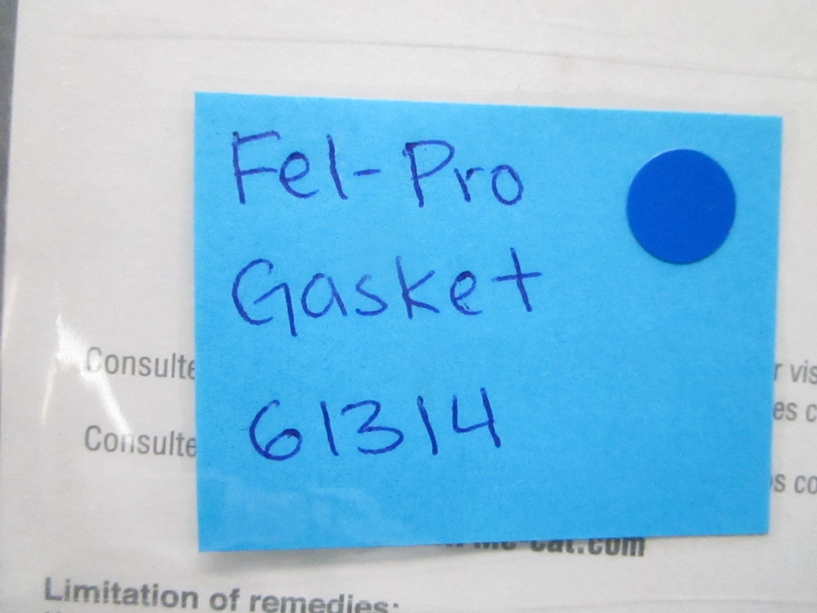 *NEW* 0810 Fel-Pro Gasket 61314