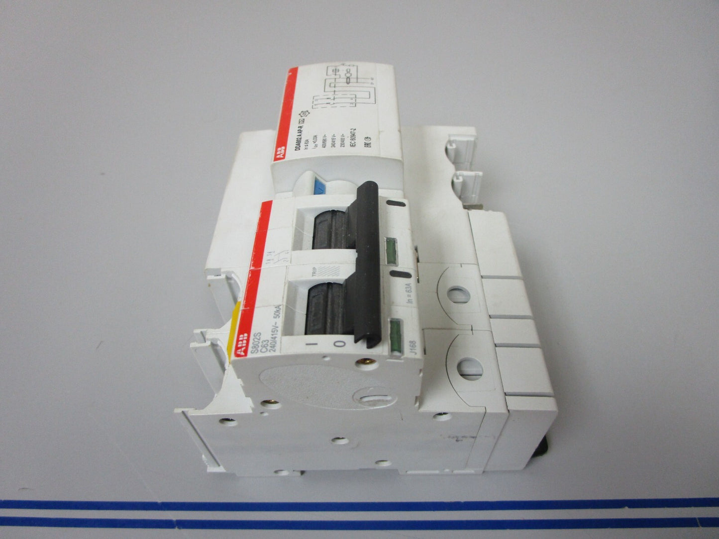 *NEW* 0720 ABB High Performance MCB & Block S802S-C63 DDA802 A AP-R