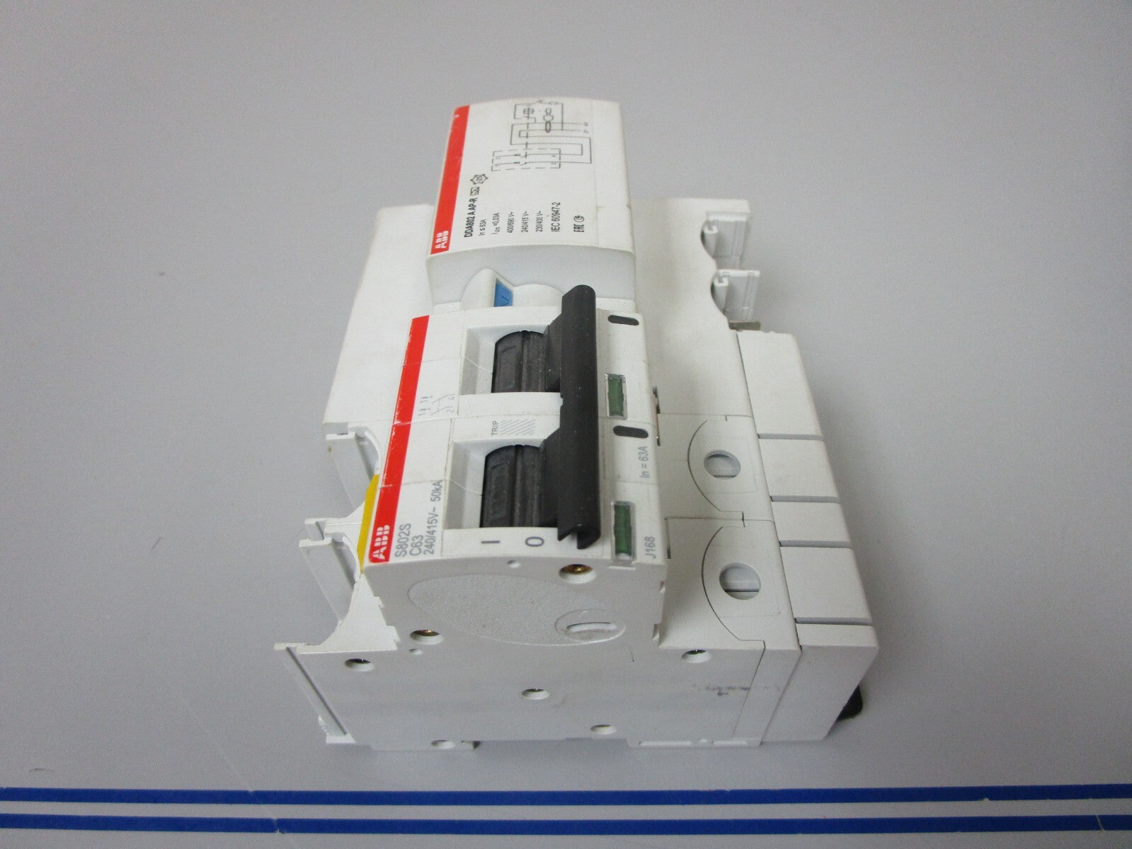 *NEW* 0720 ABB High Performance MCB & Block S802S-C63 DDA802 A AP-R