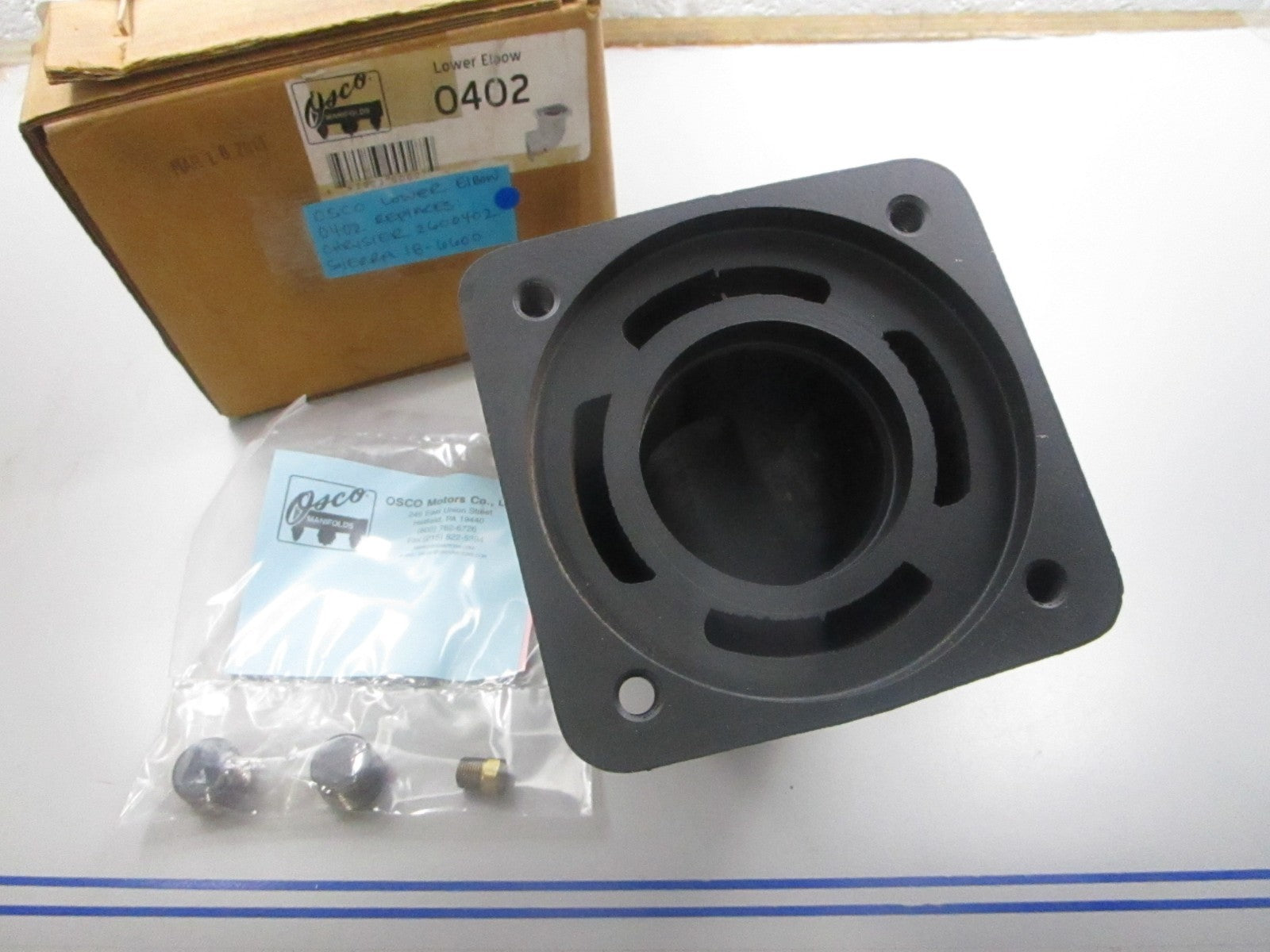 NEW 0402 Replaces: Chrysler 2600402 Sierra 18-6600 Osco Lower Elbow 0810