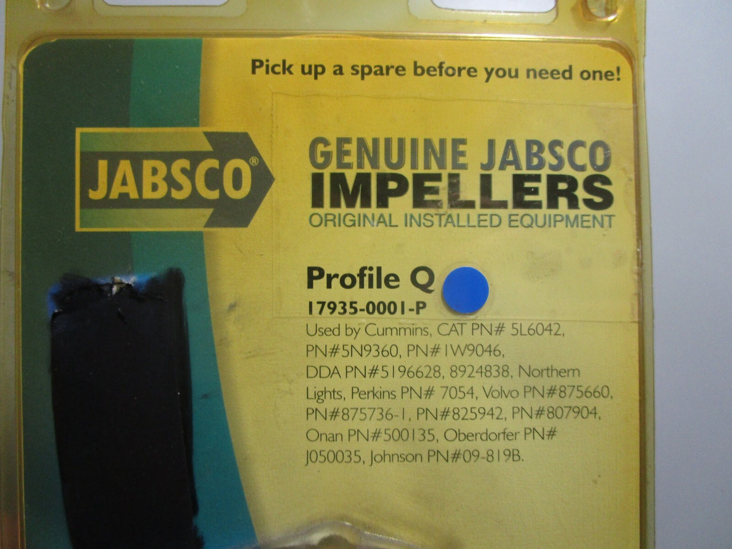 *NEW* 0810 Jabsco Impeller 17935-0001-P Replaces: Volvo 875660 875736-1