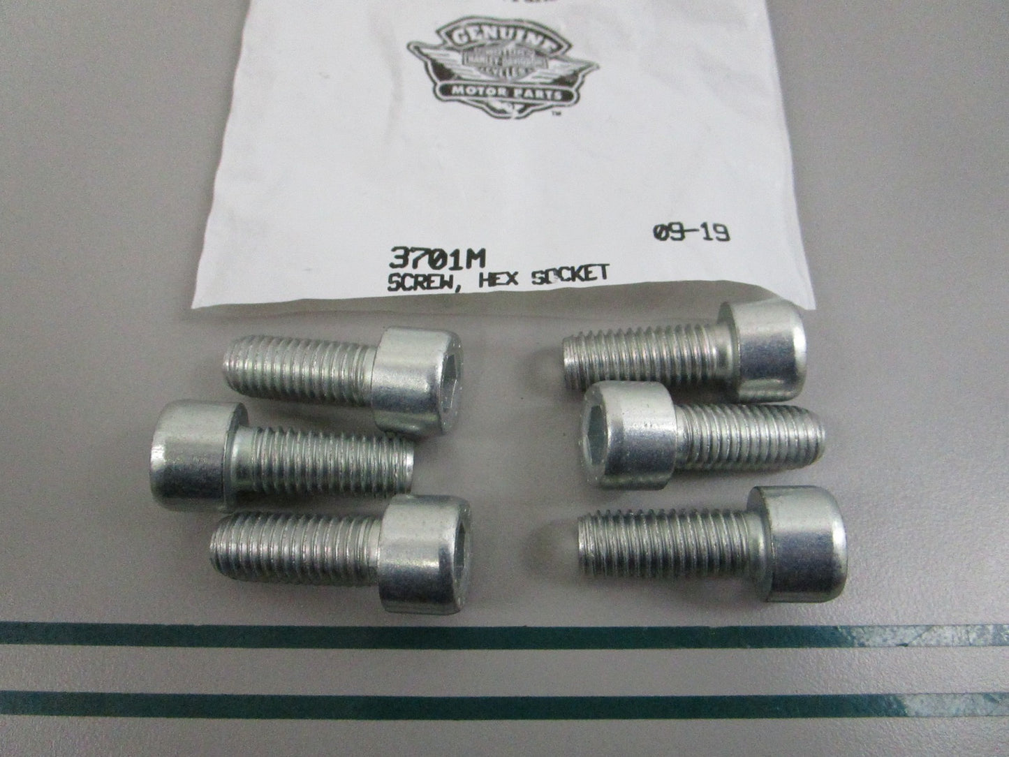 NEW OEM (LOT OF 6) 3701M Harley Davidson Hex Socket Screw 0810