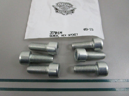 NEW OEM (LOT OF 6) 3701M Harley Davidson Hex Socket Screw 0810