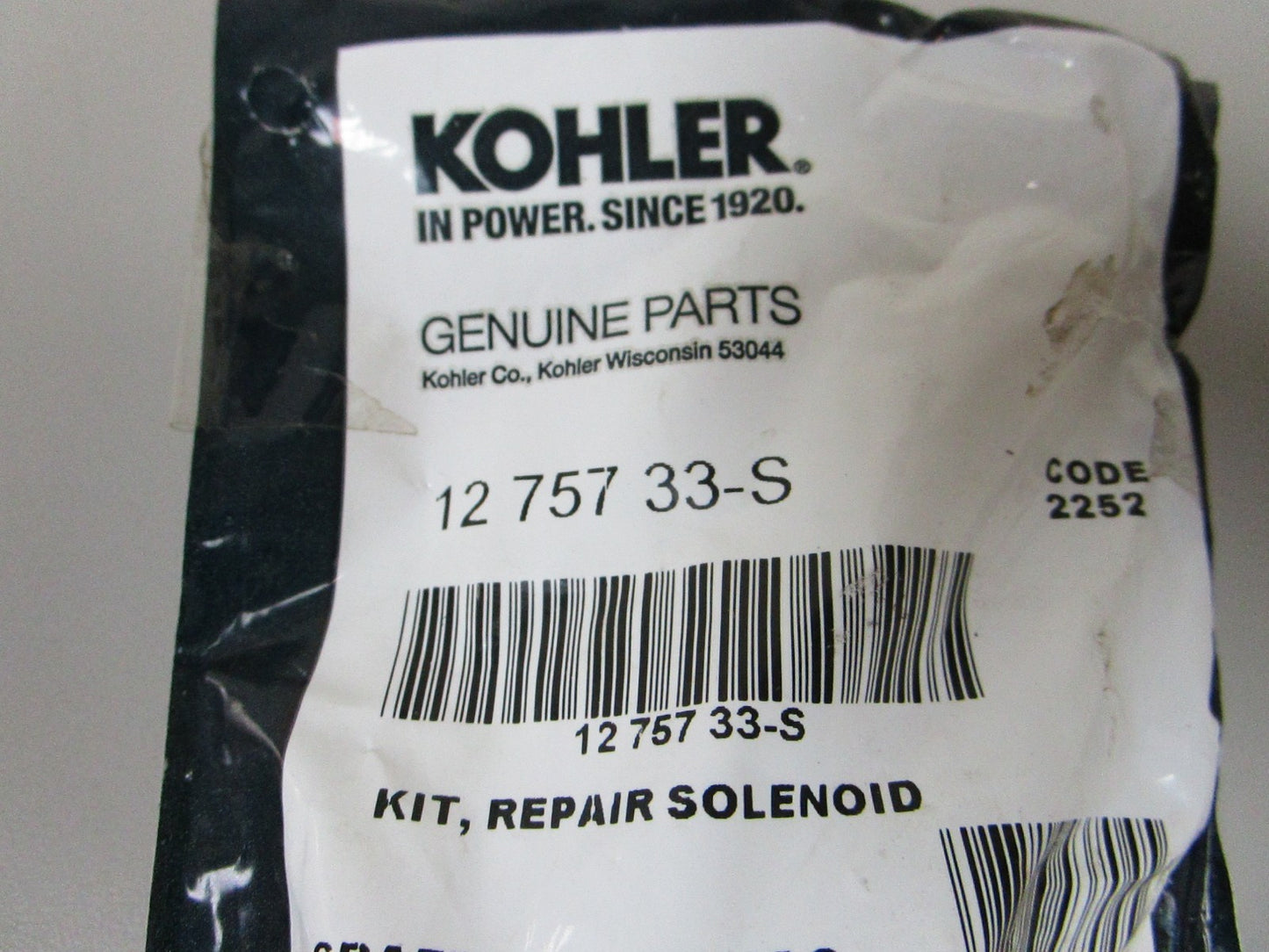 NEW OEM 12 757 33-S Kohler Solenoid Repair Kit 0810