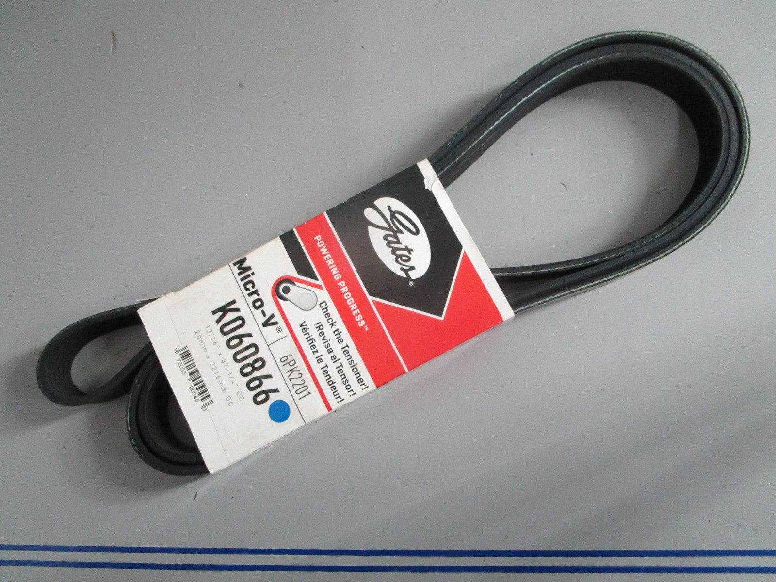 NEW K060866 Gates Micro-V Serpentine Belt 0820