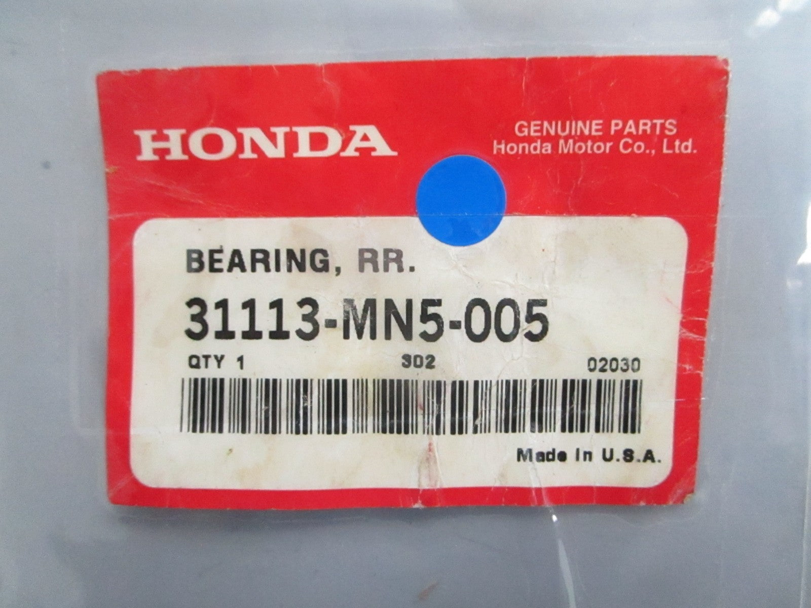 *NEW OEM* 0820 Honda Bearing 31113-MN5-005