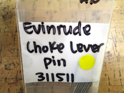 *NEW OEM* 0750 OMC Johnson Evinrude CHOKE LEVER PIN 311511 0311511