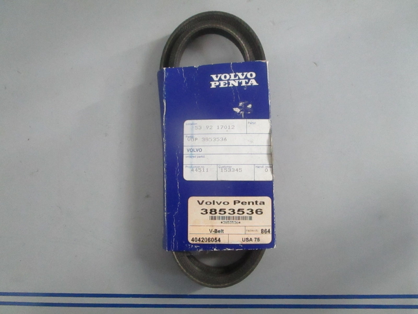 NEW OEM 3853536 Volvo Penta Belt 0820
