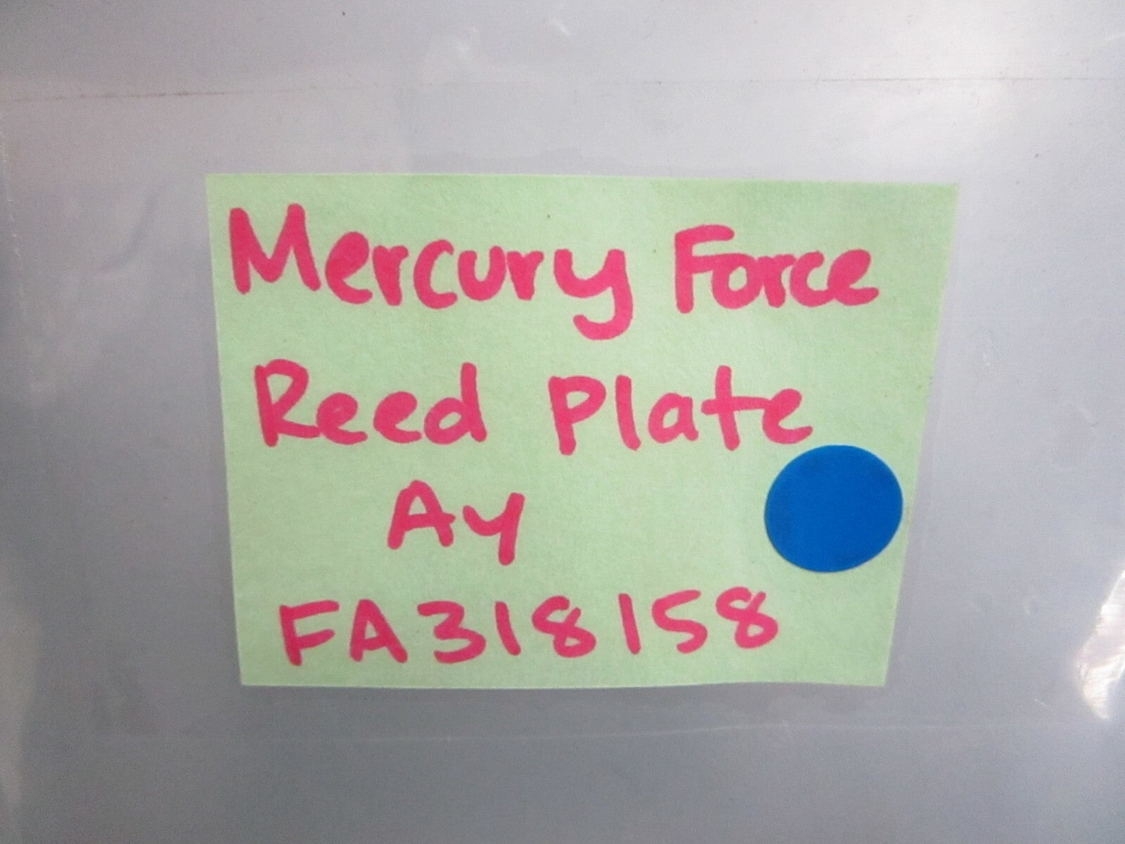 *NEW OEM* 0820 Mercury Force Reed Plate Ay FA318158