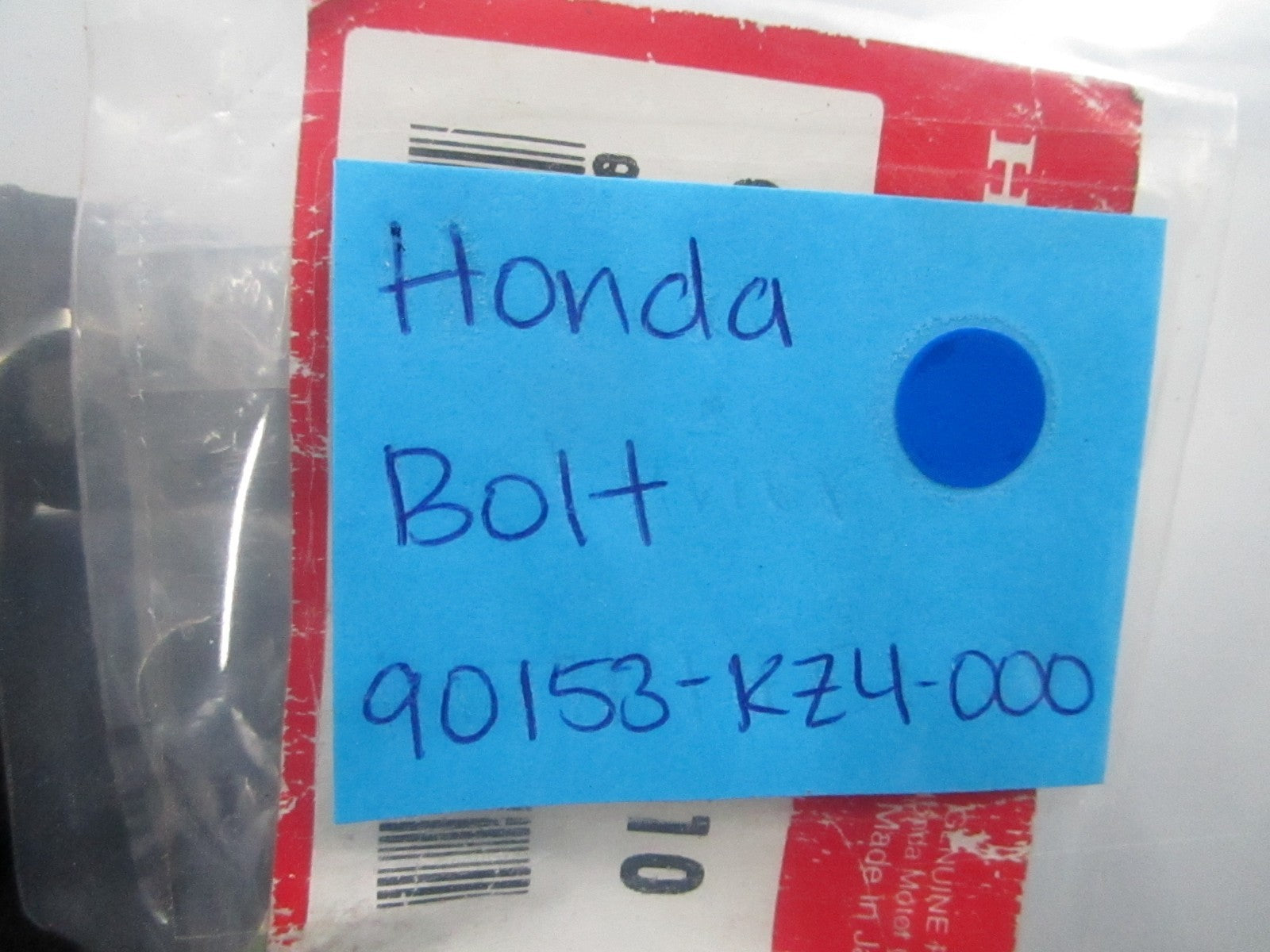 *NEW OEM* 0810 Honda Bolt 90153-KZ4-000