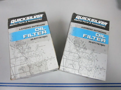 *NEW OEM* (LOT OF 2) 0720 Mercury Quicksilver Oil Filter 35-877767Q01