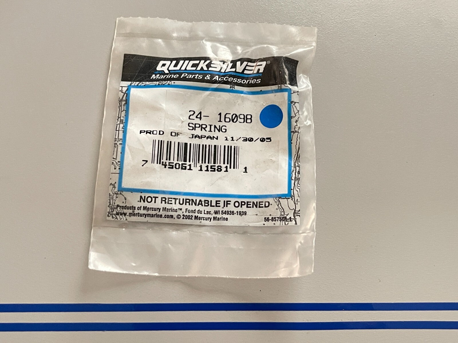 *NEW OEM* 0720 Mercury Quicksilver Spring 24-16098