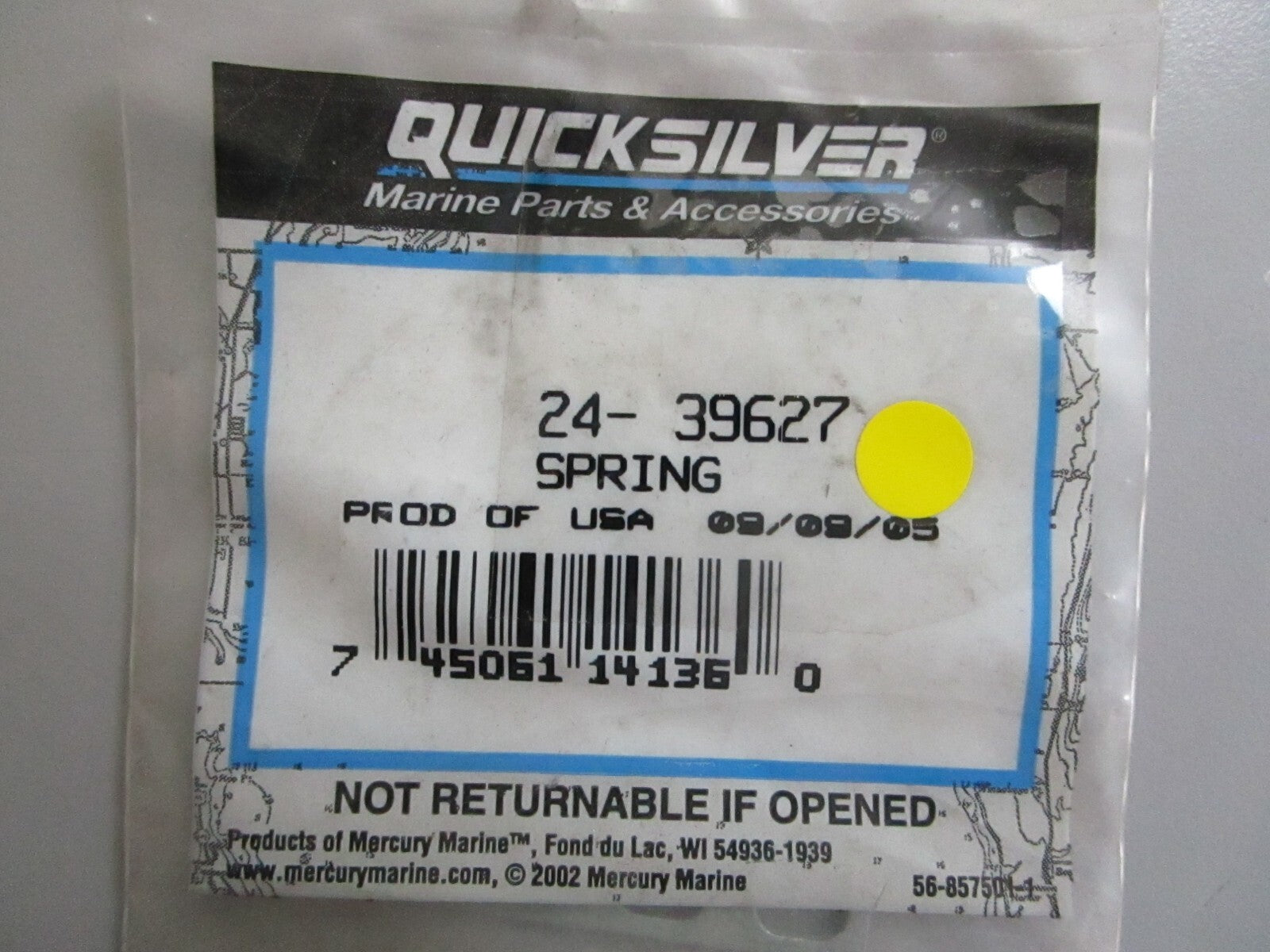 *NEW OEM* 0810 Mercury Quicksilver Spring 24-39627