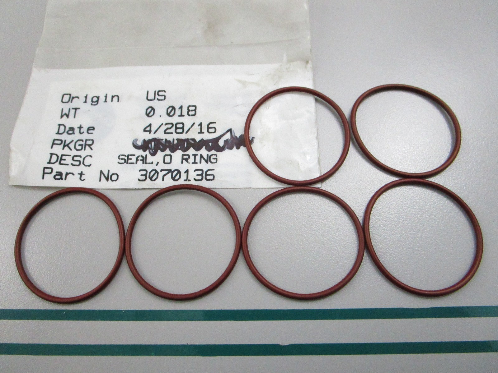 NEW OEM (LOT OF 6) 3070136 Cummins O-Ring Seal 0810