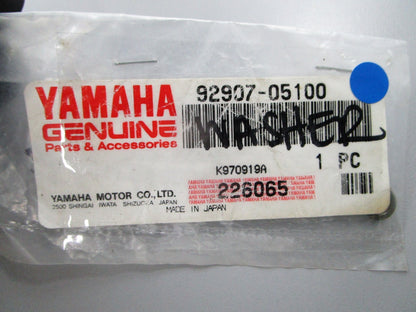 NEW OEM 92907-05100 Yamaha Washer 0810