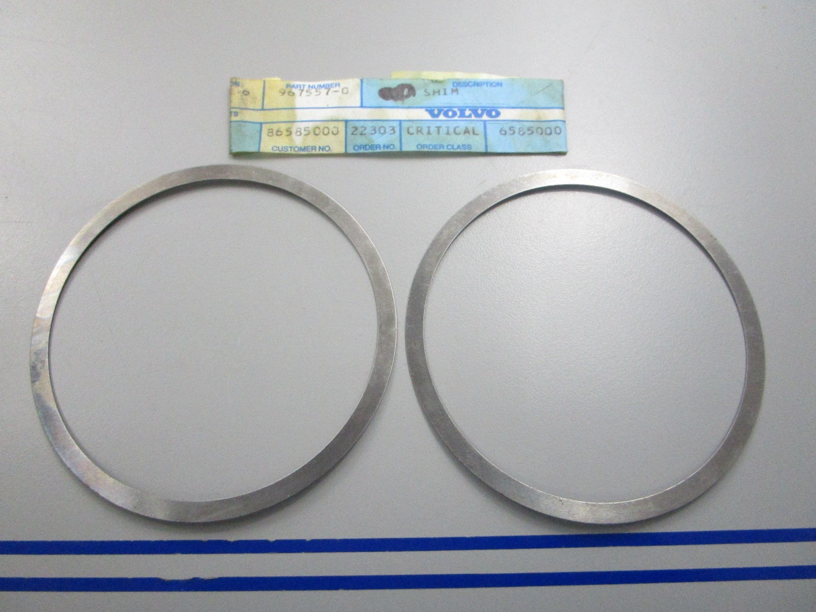 NEW OEM (LOT OF 2) 967557 Volvo Penta Shim 0810